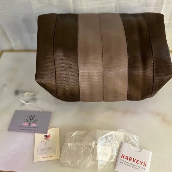 Harveys Brown and Tan Toiletry Bag - Picture 3 of 4